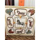 Special Grade Replica Hermes reversible silk cashmere handkerchief 135 Beige Clone Sale