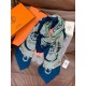 Special Grade Replica Hermès reversible cashmere square scarf 140 Blue Clone Sale