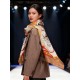 Special Grade Replica Hermès reversible cashmere square scarf 140 Orange Clone Sale