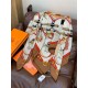 Special Grade Replica Hermès reversible cashmere square scarf 140 Orange Clone Sale