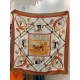 Special Grade Replica Hermès reversible cashmere square scarf 140 Orange Clone Sale