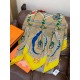 Special Grade Replica Hermès reversible cashmere square scarf 140 Yellow Clone Sale