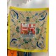 Special Grade Replica Hermès reversible cashmere square scarf 140 Yellow Clone Sale