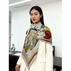 Special Grade Replica Hermès reversible velvet square scarf 140 Clone Sale