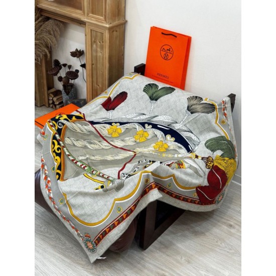 Special Grade Replica Hermès reversible velvet square scarf 140 Clone Sale