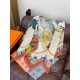 Special Grade Replica Hermès reversible velvet square scarf 140 Orange Clone Sale
