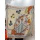 Special Grade Replica Hermès reversible velvet square scarf 140 Gray Clone Sale
