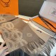 Special Grade Replica Hermès classic reversible lambswool scarf 35 x 200 Brown Clone Sale