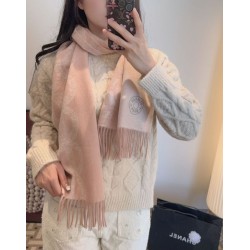 Special Grade Replica Hermès classic reversible lambswool scarf 35 x 200 Pink Clone Sale