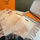 Special Grade Replica Hermès classic reversible lambswool scarf 35 x 200 Pink Clone Sale