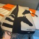 Special Grade Replica Hermes Horse cashmere scarf 30 x 140cm Black Clone Sale