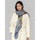 Special Grade Replica Hermes Woven Saddleband Velvet Square Scarf with Hand-rolled 140 Blue Clone Sale