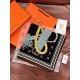 Special Grade Replica Hermes Woven Saddleband Velvet Square Scarf with Hand-rolled 140 Black Clone Sale