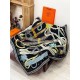Special Grade Replica Hermes Woven Saddleband Velvet Square Scarf with Hand-rolled 140 Black Clone Sale