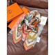 Special Grade Replica Hermes Woven Saddleband Velvet Square Scarf with Hand-rolled 140 Orange Clone Sale