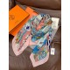 Special Grade Replica Hermès Animal City reversible cashmere scarf 140 Pink Clone Sale