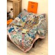 Special Grade Replica Hermès Animal City reversible cashmere scarf 140 Pink Clone Sale