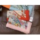 Special Grade Replica Hermès Animal City reversible cashmere scarf 140 Pink Clone Sale