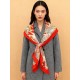 Special Grade Replica Hermès Animal City reversible cashmere scarf 140 Red Clone Sale