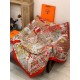 Special Grade Replica Hermès Animal City reversible cashmere scarf 140 Red Clone Sale