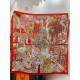 Special Grade Replica Hermès Animal City reversible cashmere scarf 140 Red Clone Sale