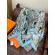 Special Grade Replica Hermès Animal City reversible cashmere scarf 140 Blue Clone Sale