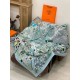 Special Grade Replica Hermès Animal City reversible cashmere scarf 140 Blue Clone Sale
