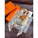 Special Grade Replica Hermès Sweet Saddleware Double-sided Tone Velvet Square Scarf 140 Apricot Clone Sale