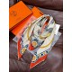Special Grade Replica Hermès Sweet Saddleware Double-sided Tone Velvet Square Scarf 140 Orange Clone Sale
