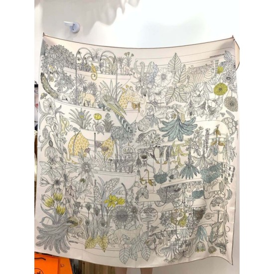 Special Grade Replica Hermès Rare Treasures Reversible Cashmere Handkerchief 140 02 Clone Sale