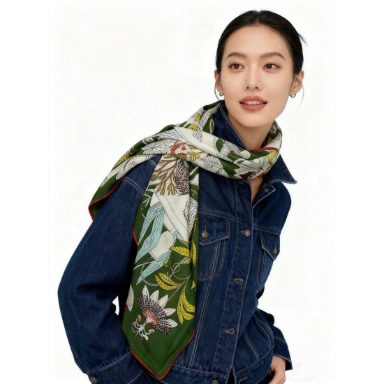 Special Grade Replica Hermès Rare Treasures Reversible Cashmere Handkerchief 140 04 Clone Sale