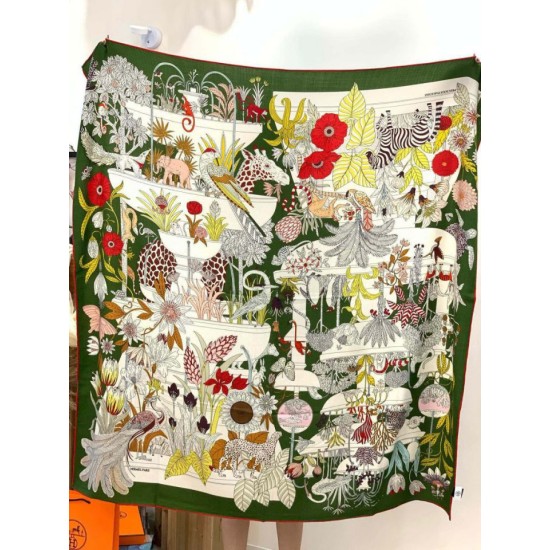 Special Grade Replica Hermès Rare Treasures Reversible Cashmere Handkerchief 140 04 Clone Sale