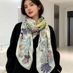 Special Grade Replica Hermès Rare Treasures Reversible Cashmere Handkerchief 140 05 Clone Sale