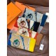 Special Grade Replica Hermès Rare Treasures Reversible Cashmere Handkerchief 140 Blue Clone Sale