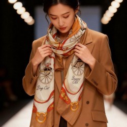 Special Grade Replica Hermès Rare Treasures Reversible Cashmere Handkerchief 140 01 Clone Sale