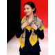 Special Grade Replica Hermès Rare Treasures Reversible Cashmere Handkerchief 140 Yellow Clone Sale