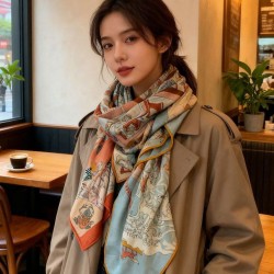Special Grade Replica Hermes Equestrian Academy Reversible Velvet Shawl 140 02 Clone Sale