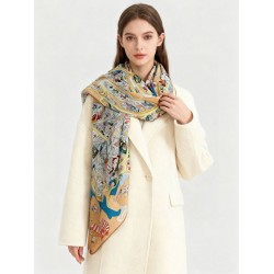 Special Grade Replica Hermes Equestrian Academy Reversible Velvet Shawl 140 01 Clone Sale