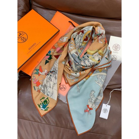 Special Grade Replica Hermes Equestrian Academy Reversible Velvet Shawl 140 01 Clone Sale