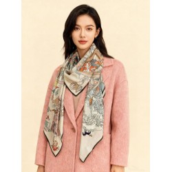 Special Grade Replica Hermes Equestrian Academy Reversible Velvet Shawl 140 Brown Clone Sale