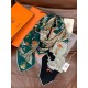 Special Grade Replica Hermes Equestrian Academy Reversible Velvet Shawl 140 Green Clone Sale