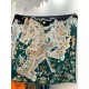 Special Grade Replica Hermes Equestrian Academy Reversible Velvet Shawl 140 Green Clone Sale