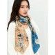 Special Grade Replica Hermes Equestrian Academy Reversible Velvet Shawl 140 Blue Clone Sale