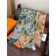 Special Grade Replica Hermes Equestrian Academy Reversible Velvet Shawl 140 Blue Clone Sale