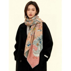 Special Grade Replica Hermes Equestrian Academy Reversible Velvet Shawl 140 Pink Clone Sale