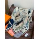 Special Grade Replica Hermes Surrealist Hermes Hub Velvet Scarf 140 Coffee Clone Sale
