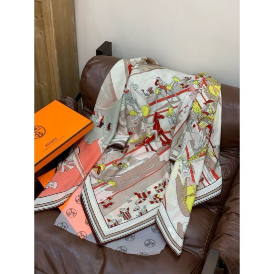 Special Grade Replica Hermes Starry Night Chorus Silk Scarf Cashmere Square Handkerchief 140 01 Clone Sale