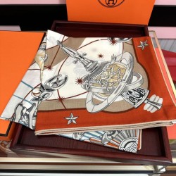 Special Grade Replica Hermes Starry Night Chorus Silk Scarf Cashmere Square Handkerchief 140 Clone Sale