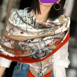 Special Grade Replica Hermes Starry Night Chorus Silk Scarf Cashmere Square Handkerchief 140 Clone Sale
