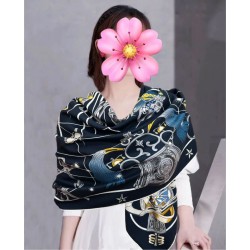 Special Grade Replica Hermes Starry Night Chorus Silk Scarf Cashmere Square Handkerchief 140 03 Clone Sale